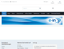Tablet Screenshot of e-in.ch